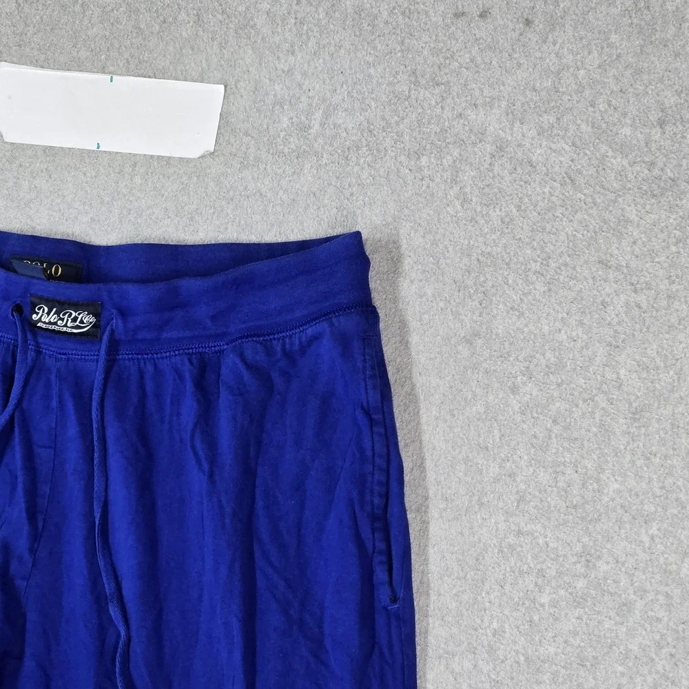 Polo Ralph Lauren Men Sleepwear M Blue Pajama Pants Joggers Logo 26